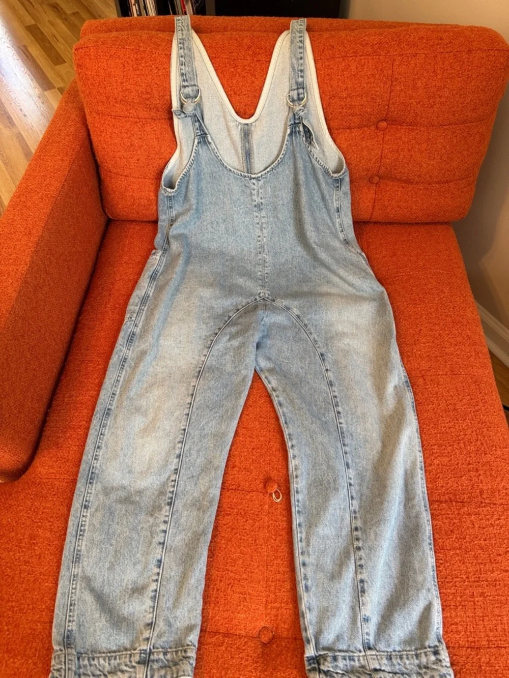 We The Free Light Blue Denim Overalls Jumpsuit - Picture 6 of 6